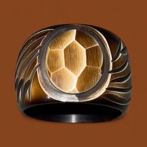 Chunky Acrylic Carved Tortoise Shell  Medallion Bangle Bracelet